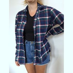 J. Crew - Blue/Green Plaid Flannel - Men’s L